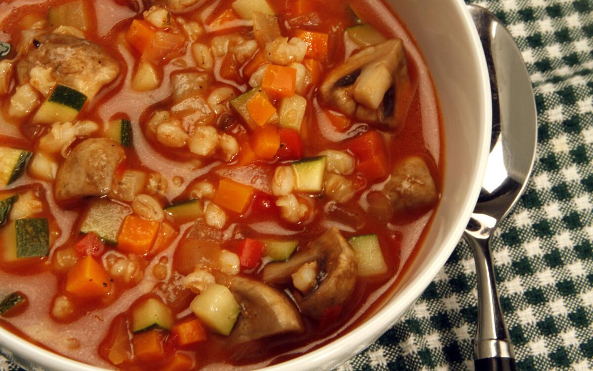Coral Tree Cafe's vegetable soup