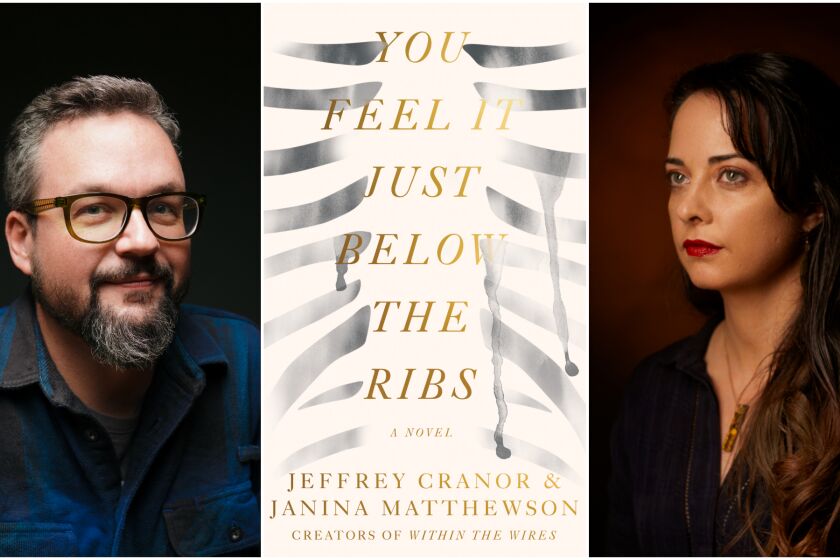 Author photo of Jeffrey Cranor and Janina Matthewson of "You Feel It Just Below the Ribs."