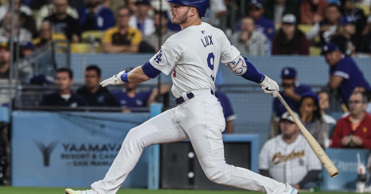 Gavin Lux rewards Dave Roberts’ patience with some major hits