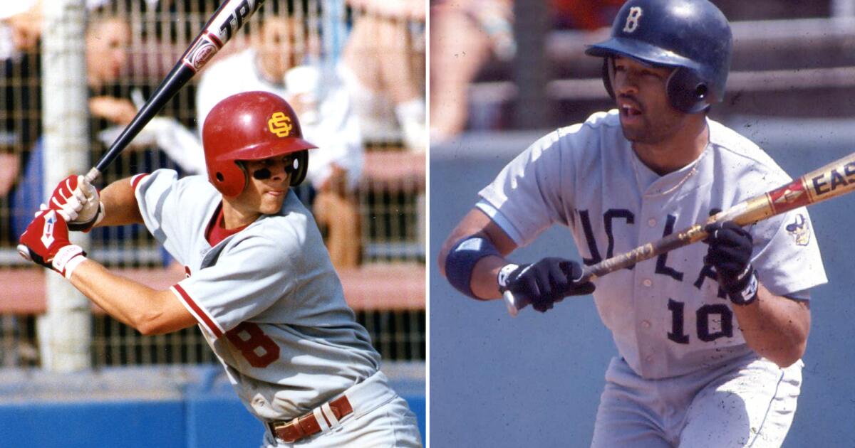 Dave Roberts(加州大学洛杉矶分校)和 Aaron Boone(南加州大学)于 1992 年首次参加比赛 Dave Roberts(加州大学洛杉矶分校)和 Aaron Boone(南加州大学)于 1992 年首次参加比赛
