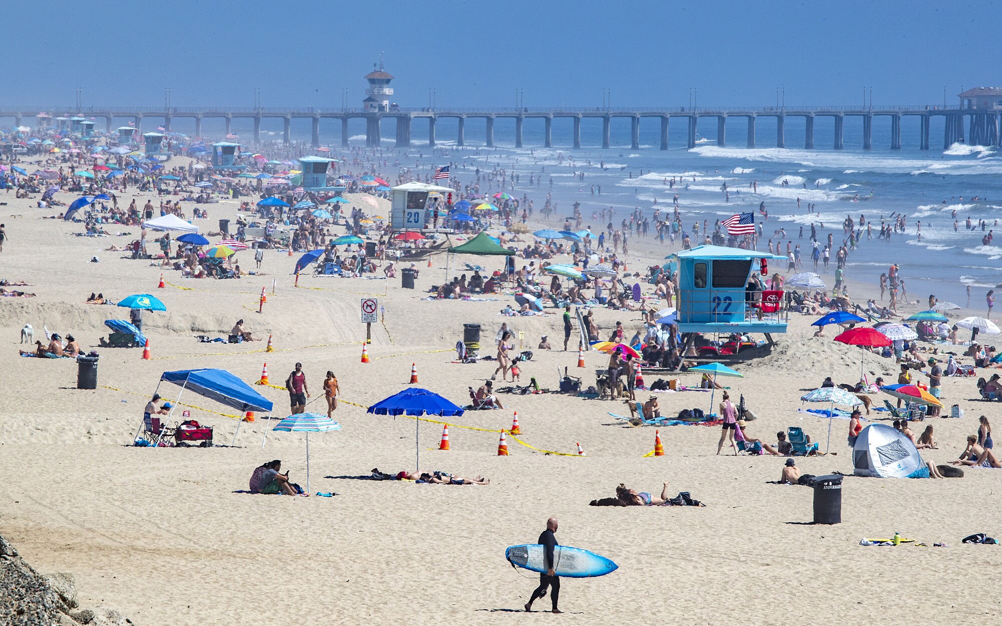 Socal Beaches Amid Coronavirus Pandemic Photos Los