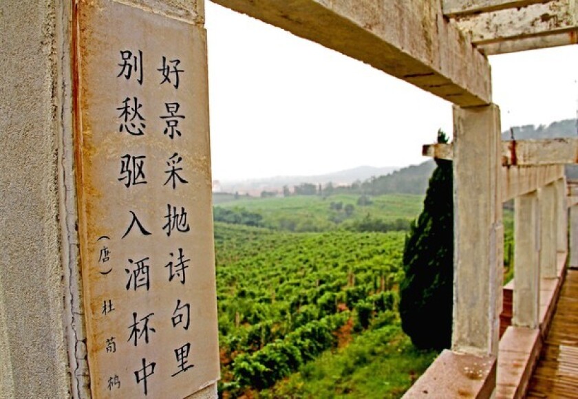 The Huadong Parry Winery sits on China's east coast in the "Nava Valley."