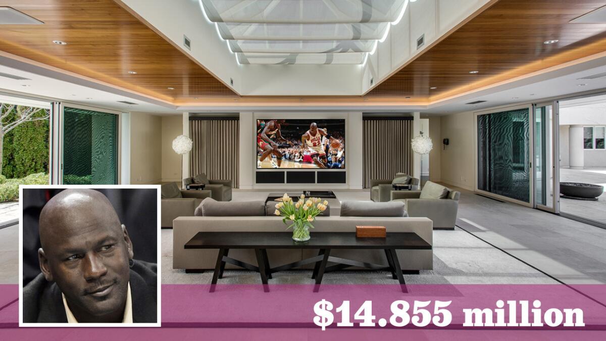 The legendary basketball player has put his 56,000-square-foot compound in Highland Park, Ill., on the market for $14.855 million.
