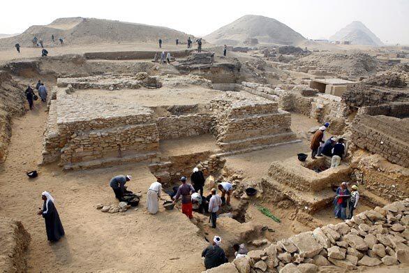Egypt's chief archaeologist announced the discovery of a 4,300-year-old pyramid in Saqqara, the sprawling necropolis and burial site of the rulers of ancient Memphis.