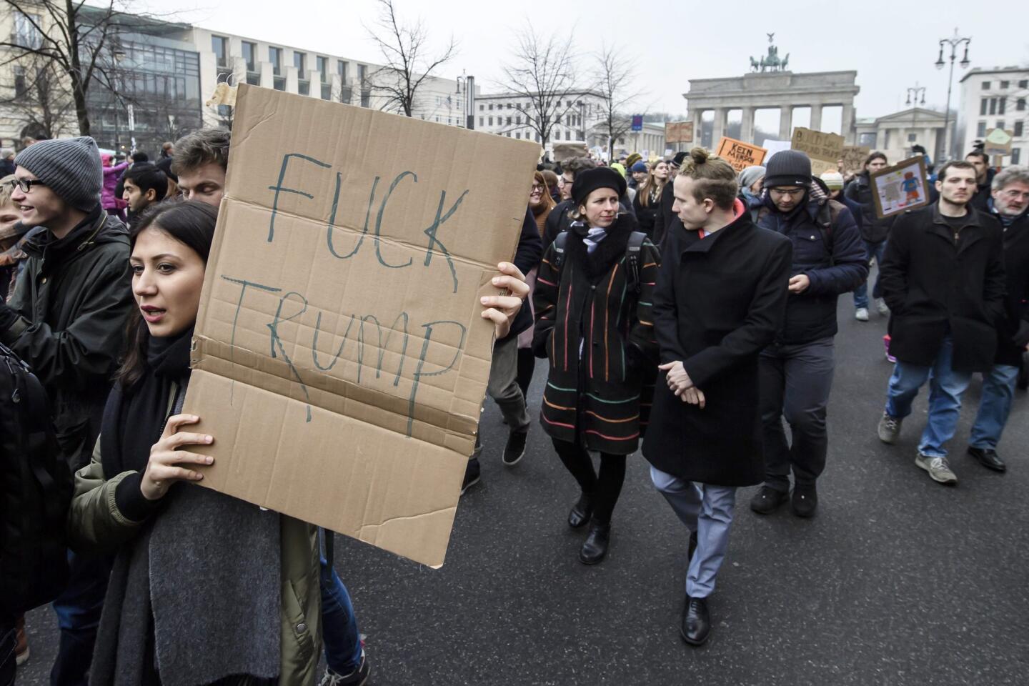 Anti Trump en Berlín