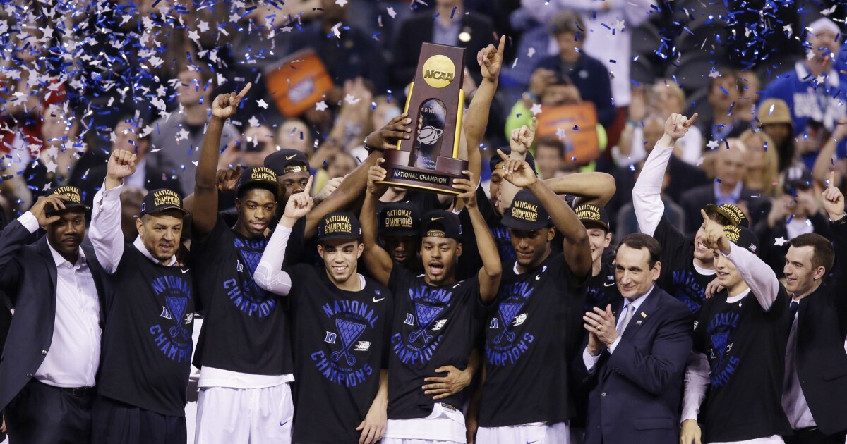 Youth prevails in Duke's 6863 win over Wisconsin in NCAA title game