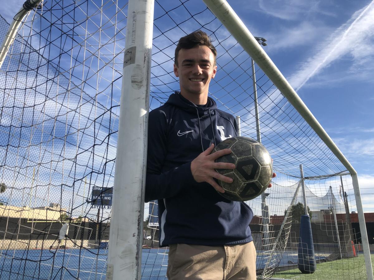 Grayson Doody of Loyola scored two goals in a 3-0 quarterfinal playoff victory over Santa Ana.