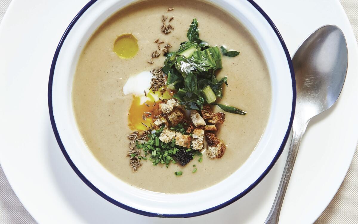 Bread Soup With Chicory and Egg.