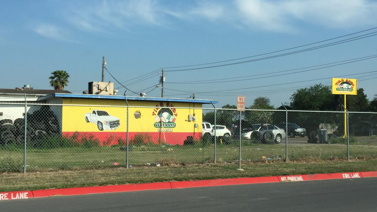 A pickax and stains discovered at Veteran's Tire Shop in Edinburg, Texas, tested positive for the blood of homicide victim Jose Francisco "Franky" Palacios Paz.