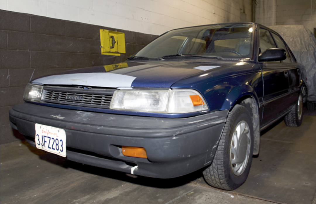 This 1988 Toyota Corolla found abandoned at Dulles International Airport the day after 9/11
