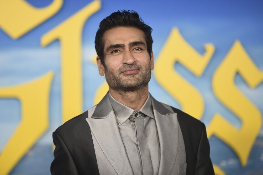 Kumail Nanjiani arrives at the premiere of "Glass Onion: A Knives Out Mystery"" on Monday, Nov. 14, 2022, at the Academy Museum in Los Angeles. (Photo by Richard Shotwell/Invision/AP)