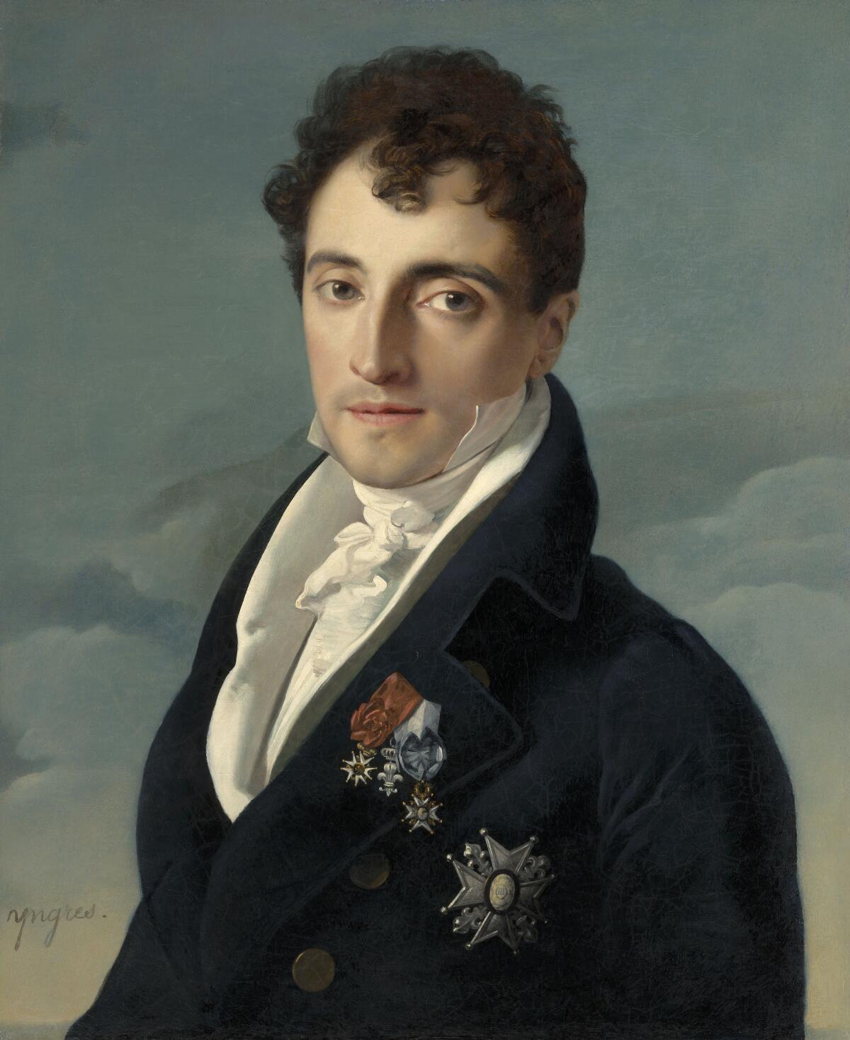 Jean-Auguste-Dominique Ingres, "Baron Joseph-Pierre Vialetès de Mortarieu," 1805-1806; oil on canvas