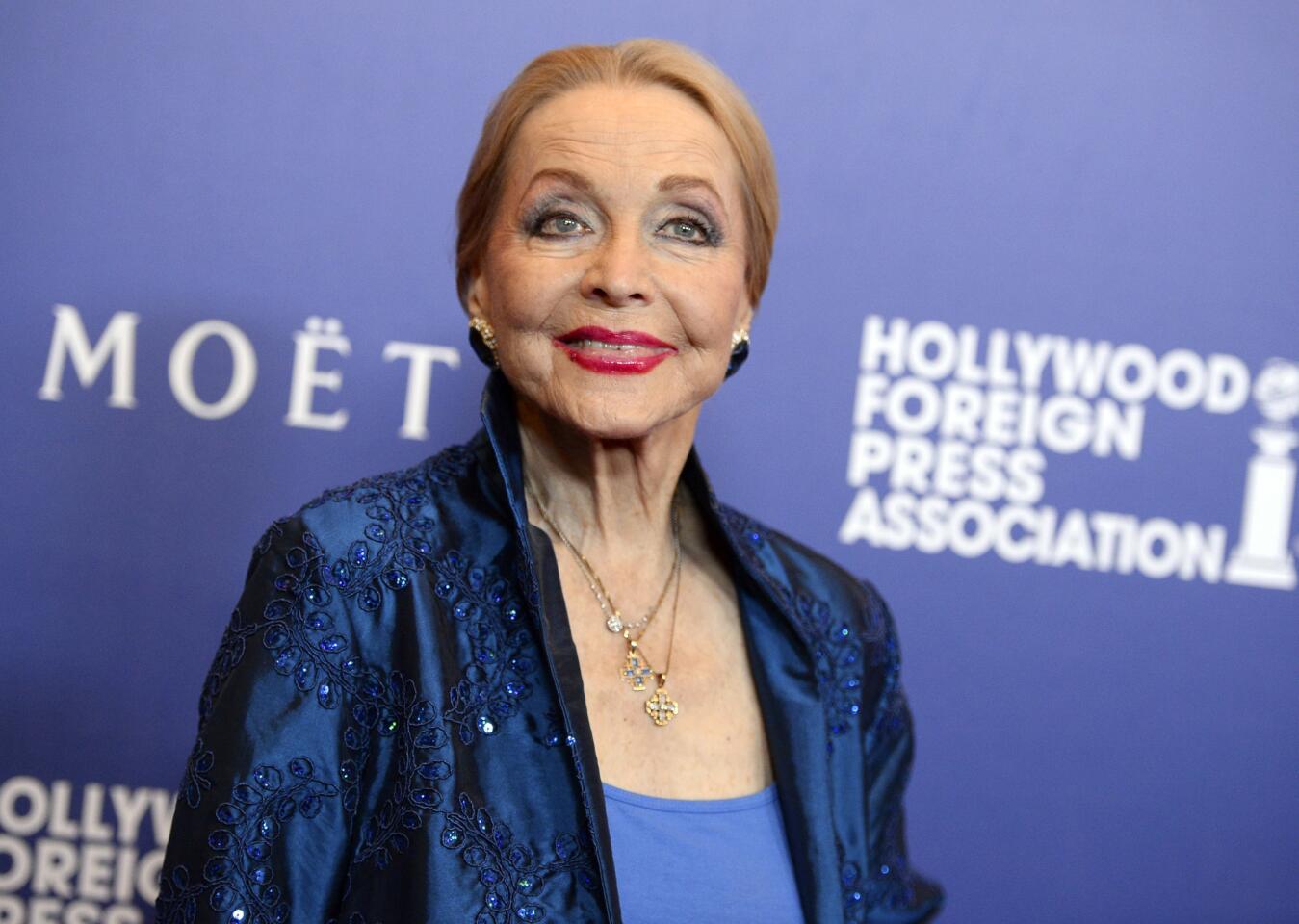 In this Aug. 14, 2014, photo, Anne Jeffreys arrives at the Hollywood Foreign Press Association's Grants Banquet in Beverly Hills, Calif. Jeffreys, an actress and opera singer who starred as Marion Kerby in the 1950s TV series "Topper," died Sept. 27, 2017, at age 94. Read more.