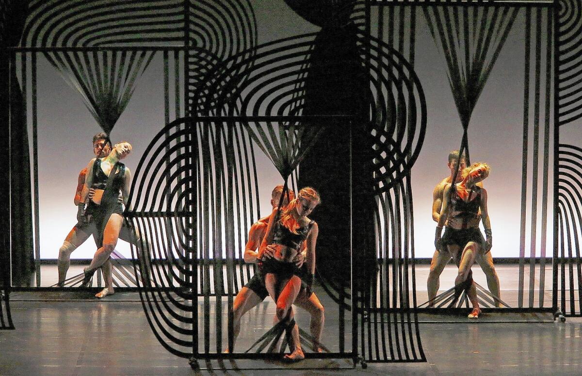 Dancers perform Angelin Preljocaj's "Les Nuits" at the Dorothy Chandler Pavilion.