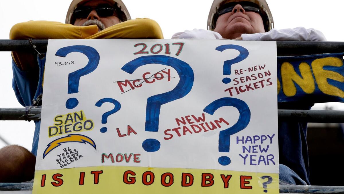 San Diego Chargers have two extra days to make a big decision.