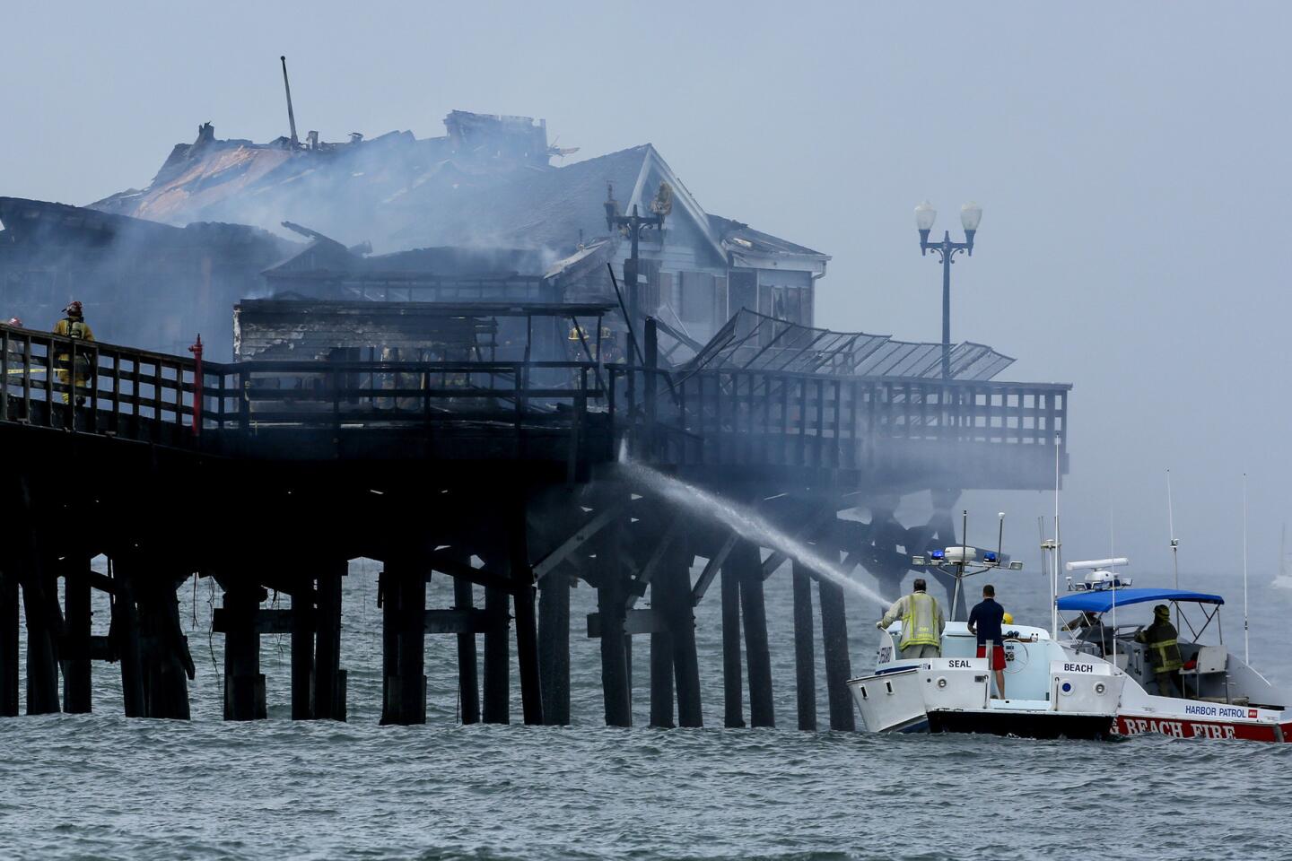 Seal Beach Pier fire