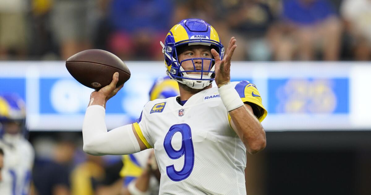 Matthew Stafford's last-ditch TD drive lifts Rams over Ravens - Los Angeles  Times