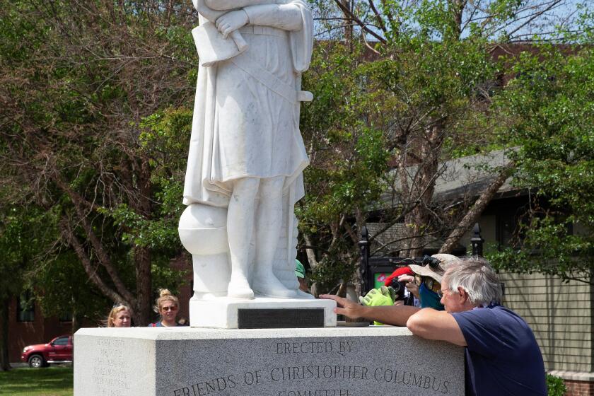 Cristóbal Colón pierde amigos y estatuas en Estados Unidos