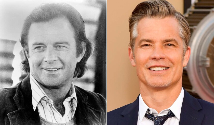 James Stacy, left, and Timothy Olyphant.