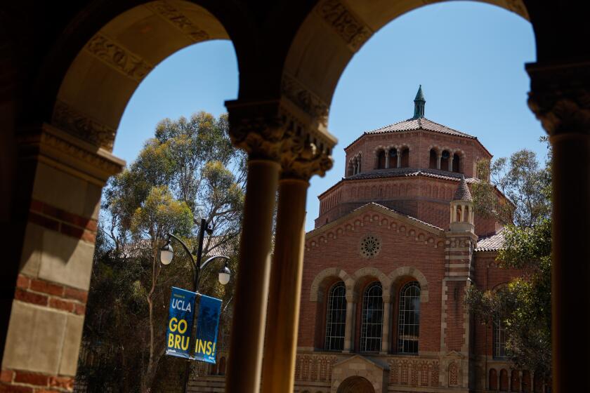Los Angeles , CA - August 25: Powell Library at UCLA on Tuesday, Aug. 25, 2026 in Los Angeles , CA. (Ronaldo Bolanos / Los Angeles Times)