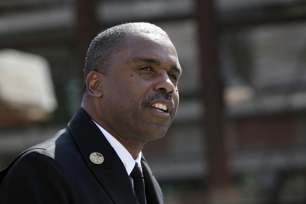 Los Angeles County Fire Chief Daryl Osby, pictured in August, said he would work with county attorneys and human resources officials to develop improved safeguards.