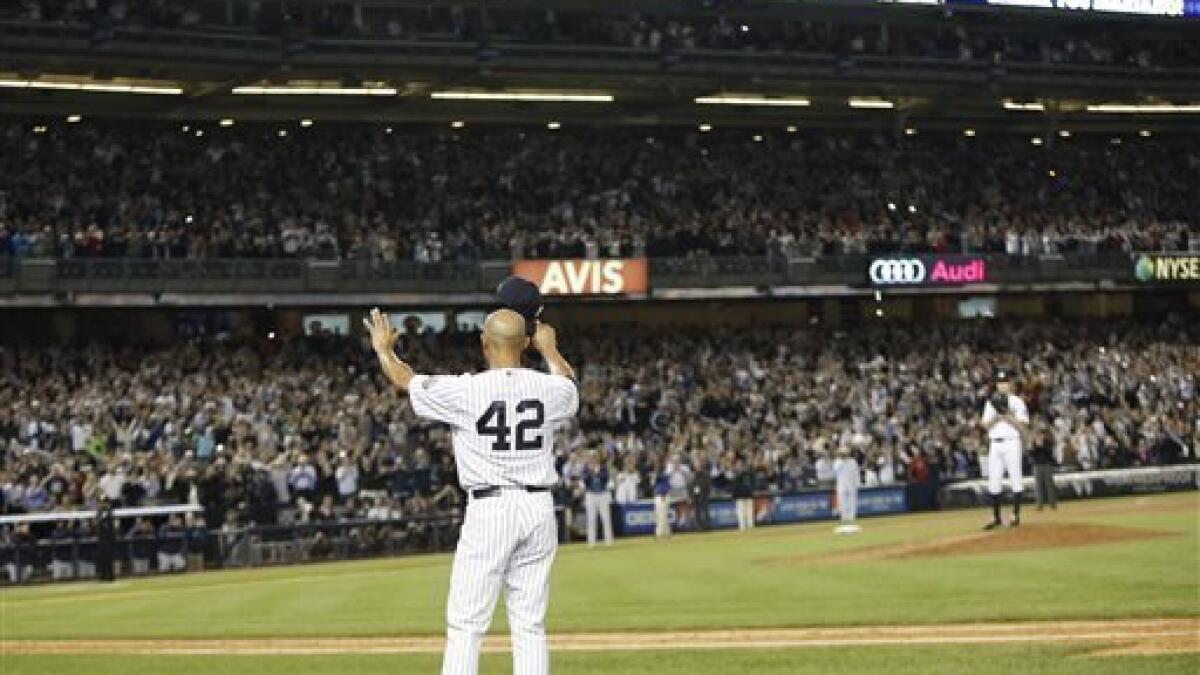 VIDEO: Yankees Great Mariano Rivera Bids A Tearful Goodbye : The