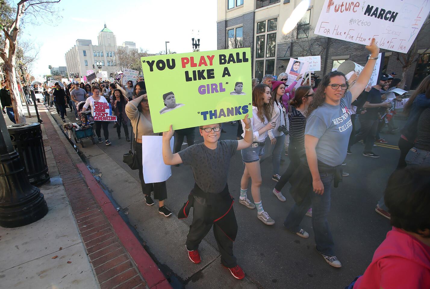 OC Woman's March in downtown Santa Ana