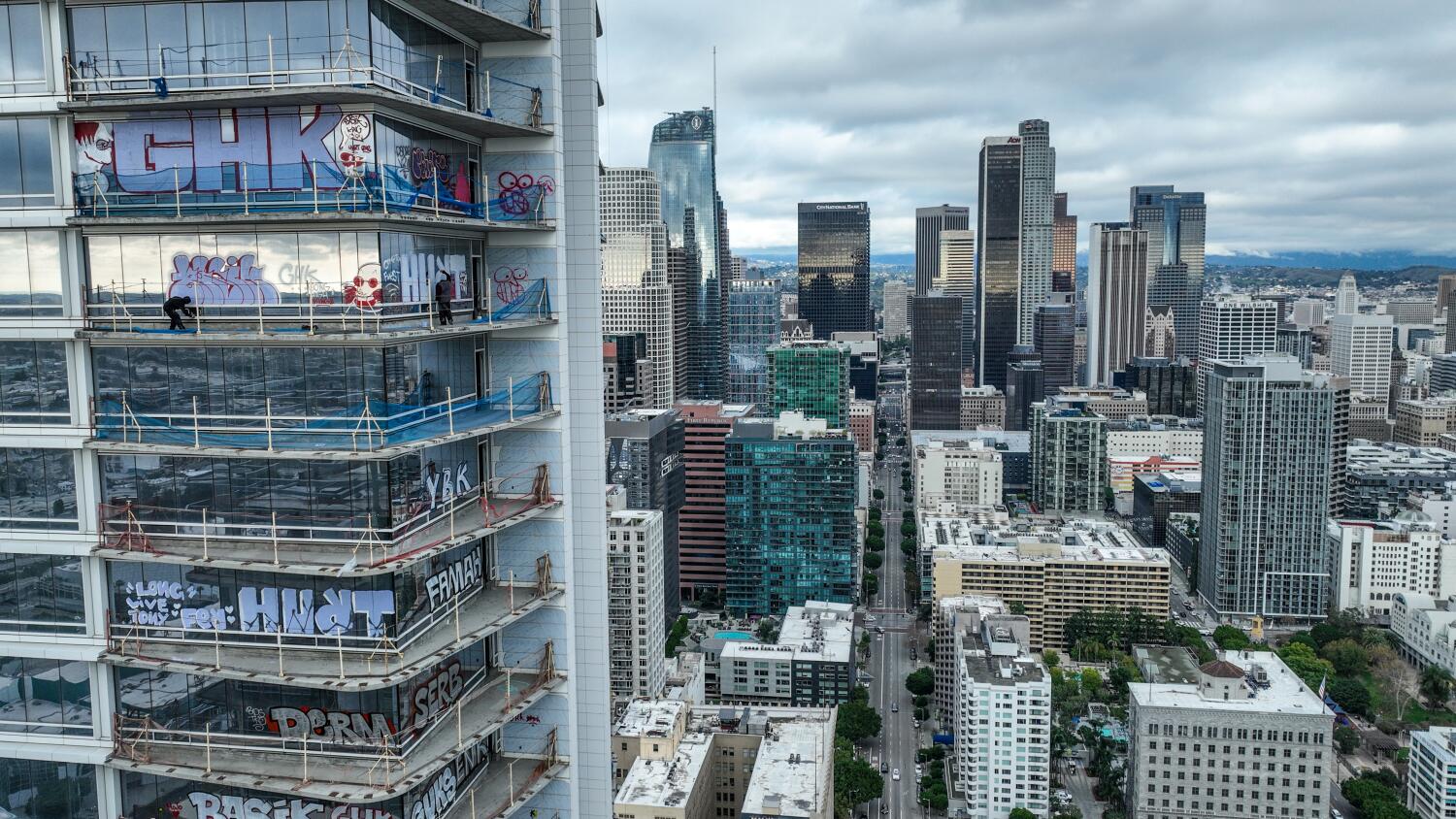 Clean and secure your tagged high-rise or we'll do it for you, L.A. proposes telling owner