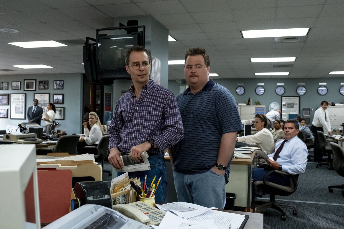 Sam Rockwell and Paul Walter Hauser in "Richard Jewell."