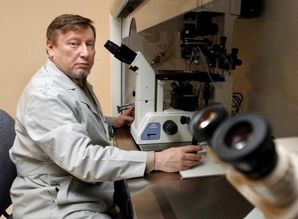 Researcher Yury Verlinsky, who immigrated to the United States from Russia, was the first in the U.S. to perform chorionic villus sampling to detect birth defects.