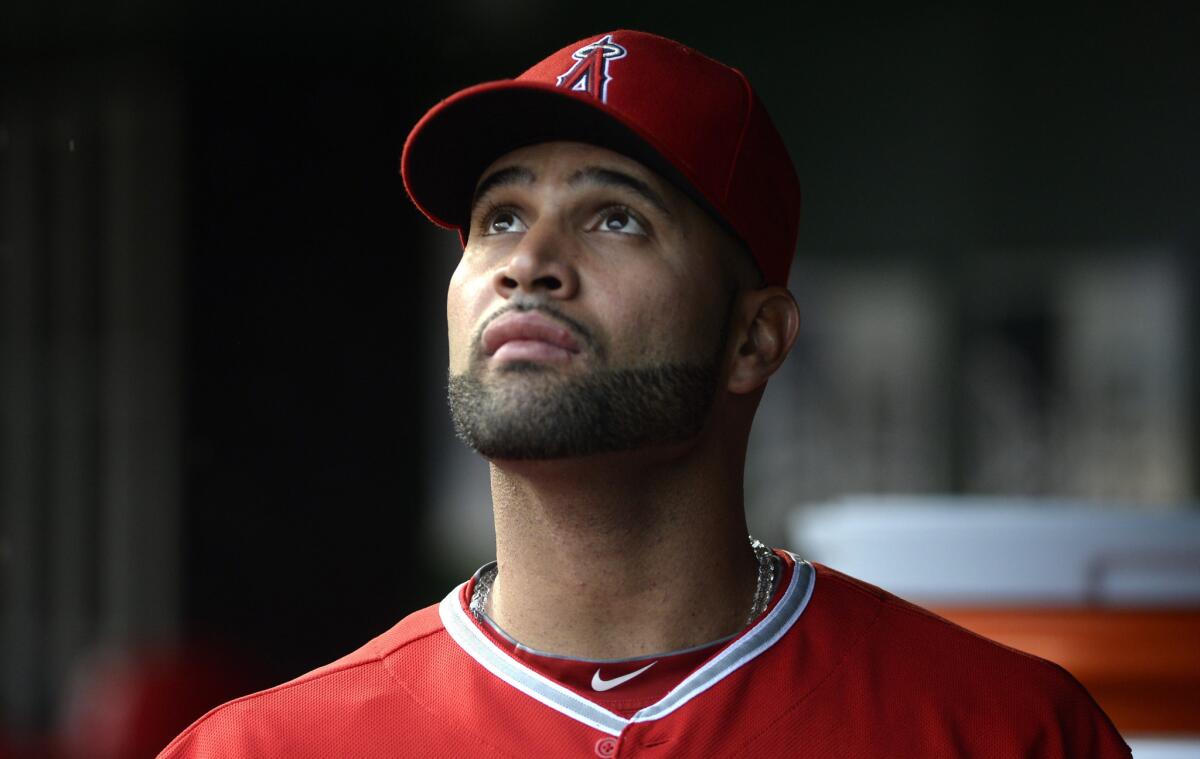 Angels slugger Albert Pujols didn't get much sleep after hitting his 500th career home run Tuesday night.
