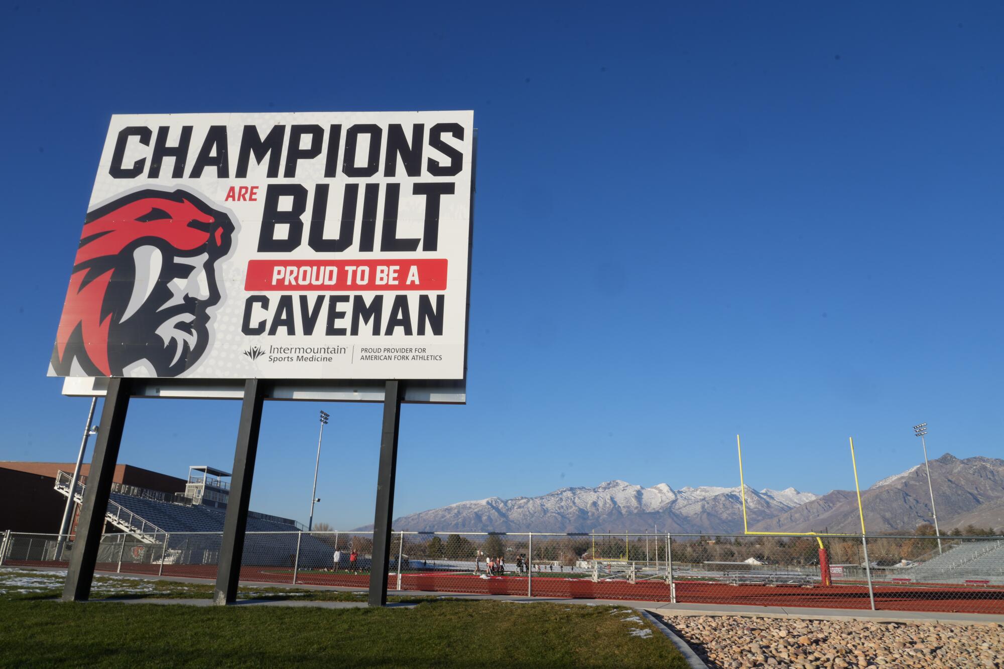 American Fork High School in American Fork, Utah.