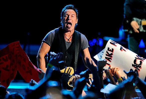 Bruce Springsteen performs in Los Angeles