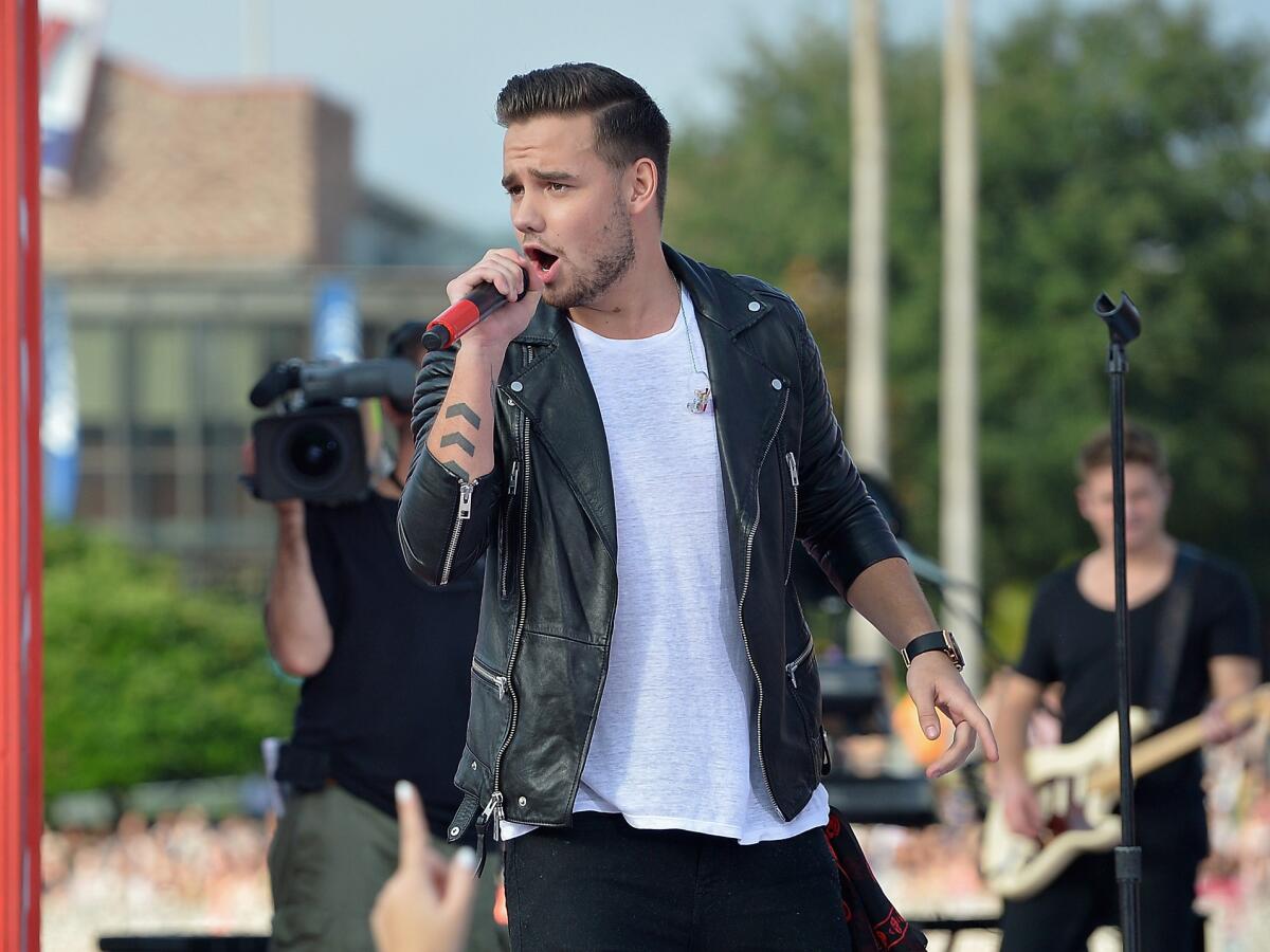 Liam Payne of One Direction on the Today Show for the release of their new album "Four."