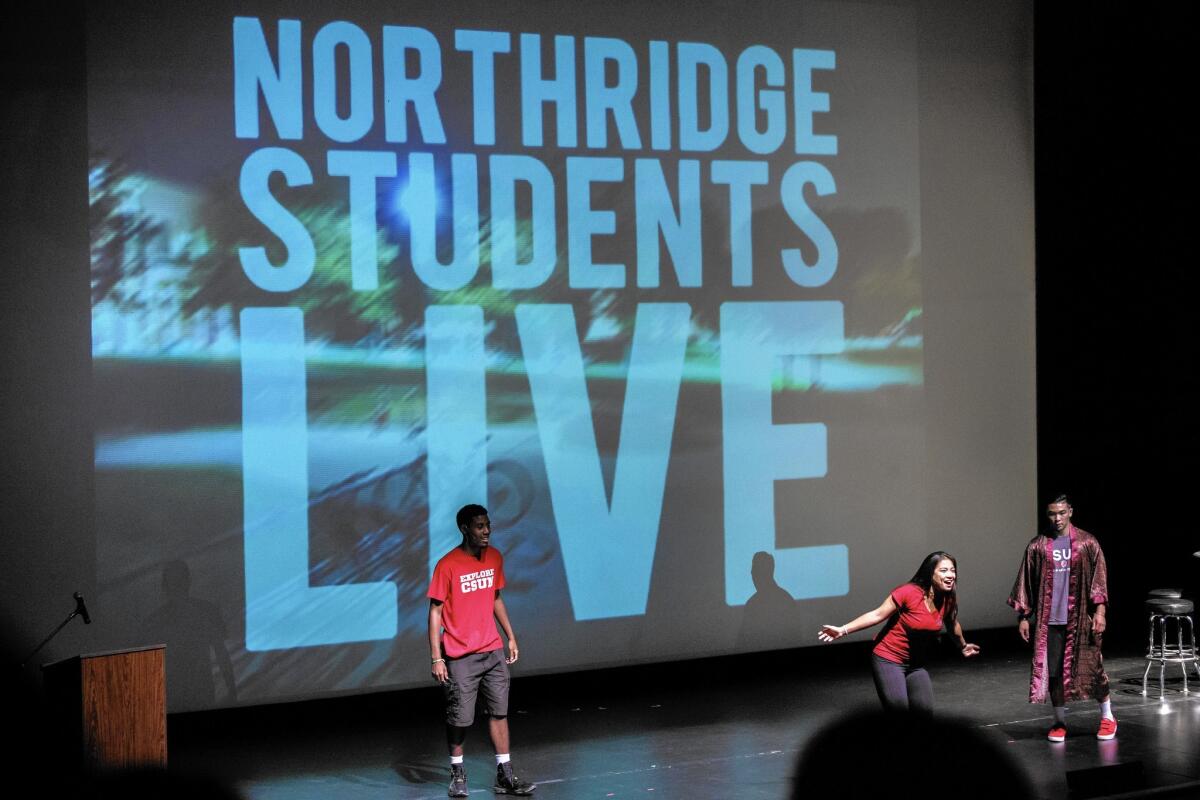 Cal State Northridge holds an orientation for freshmen in August at which they learned about a wellness center on campus.