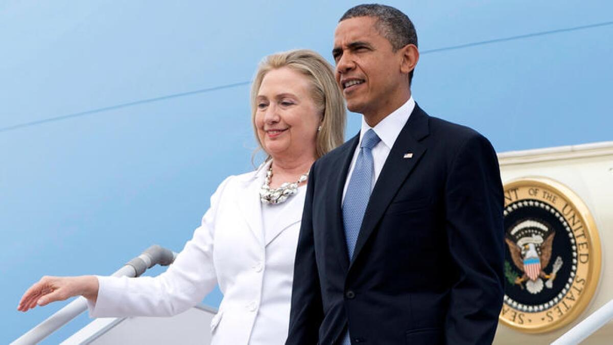 Hillary Clinton and President Obama will make their first joint campaign appearance Tuesday.