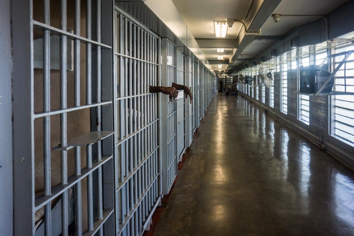 A wing of cells at Angola prison in Louisiana.