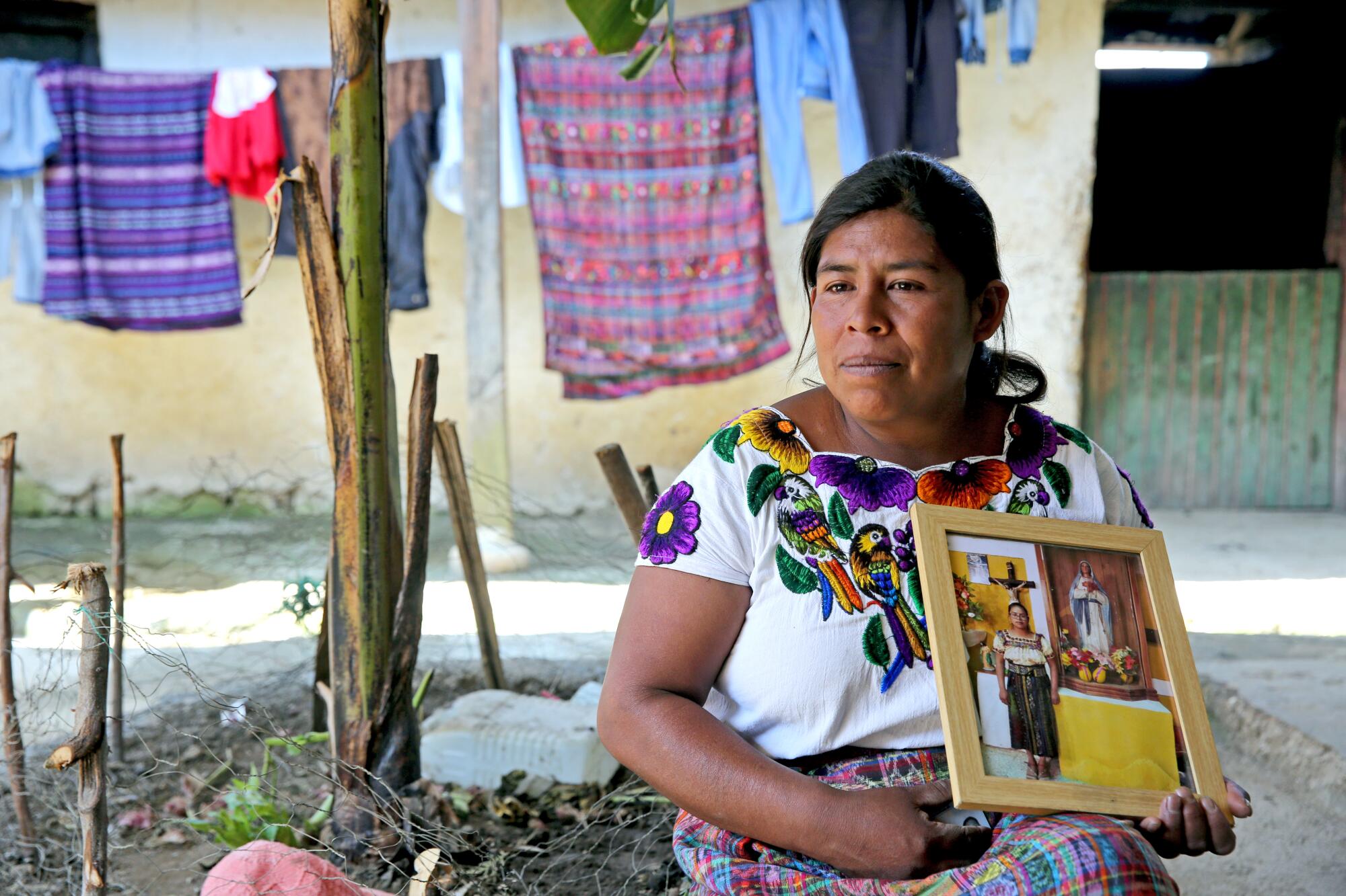 Filomena Crisostomo Miranda, 44 of Caserio Loma Linda, talks about her 23-yr. old daughter 