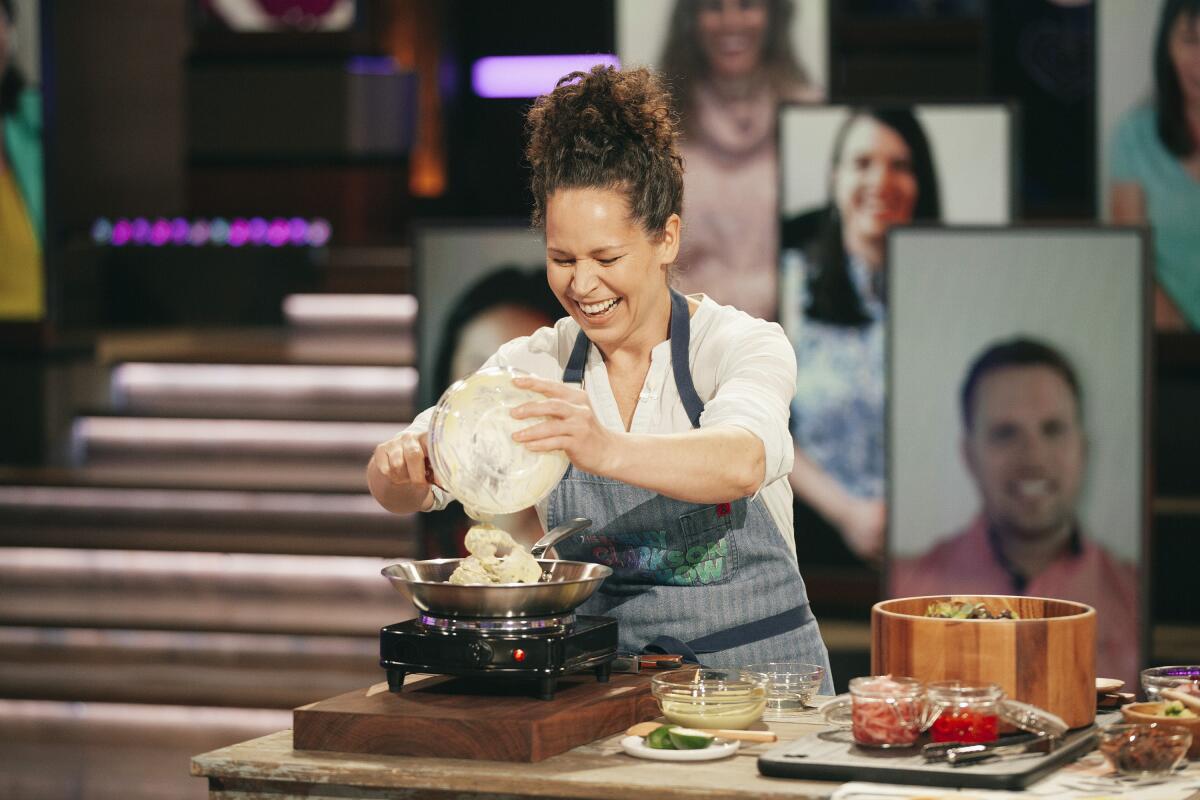 Stephanie Izard cooks on "The Kelly Clarkson Show."