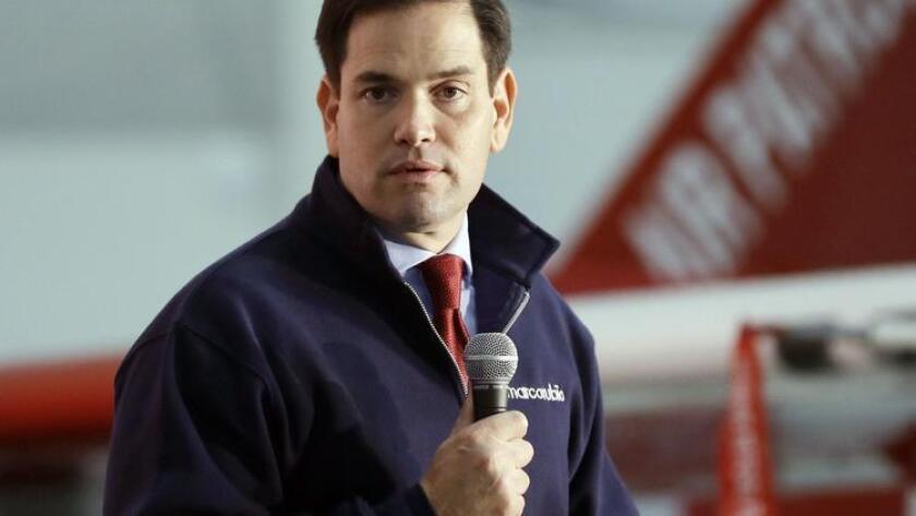 Sen. Marco Rubio (R-Fla.), one of the creators of the Paycheck Protection Program, warned that demand far exceeded the money Congress authorized last week. Above, during his presidential campaign ahead of the 2016 election.