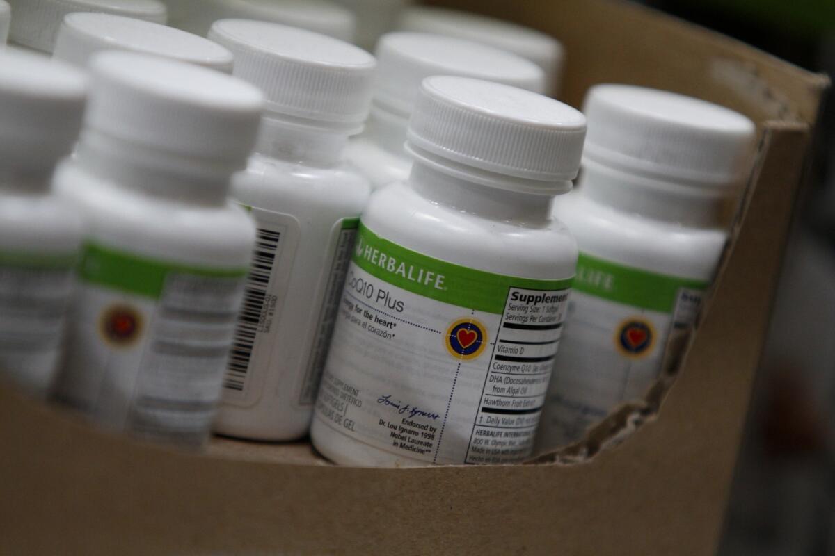 Herbalife Ltd. shares were down Tuesday after the company reported weak earnings numbers.