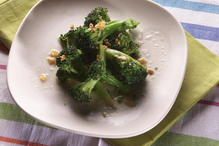 Just a little fish sauce adds umami. Recipe: Thai-style broccoli with garlic