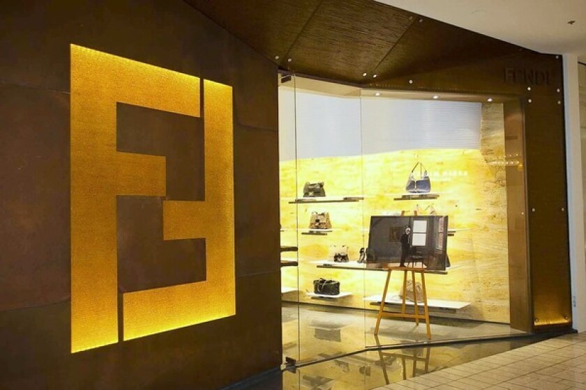 The new Fendi store at the Beverly Center.