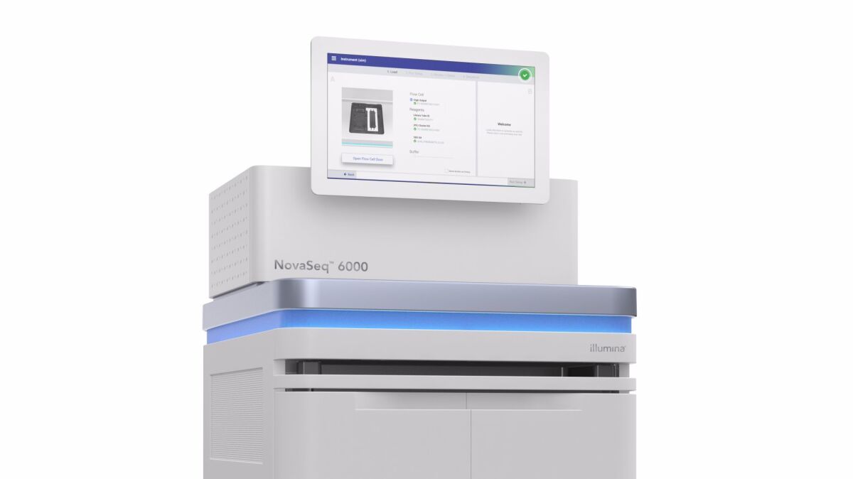 Illumina's new NovaSeq system of top-line DNA sequencers.