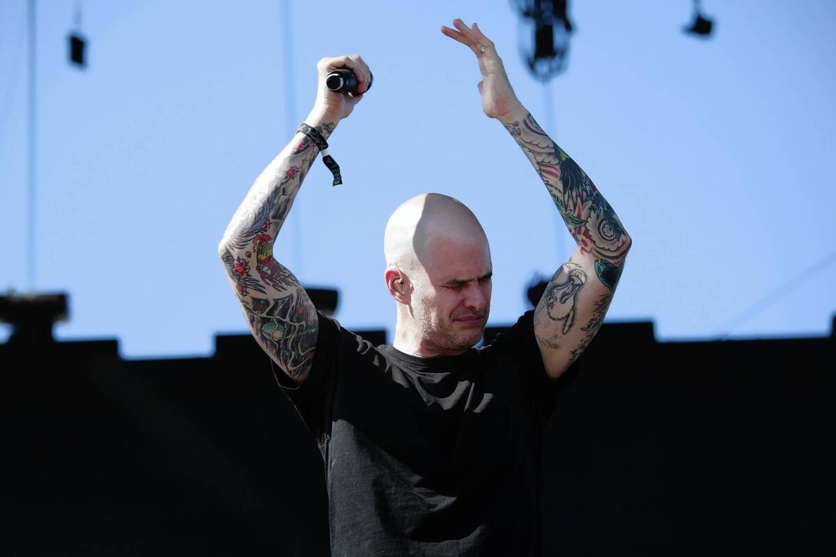Al Barr, lead singer of the band Dropkick Murphys, on the Coachella Stage during their Boston-patriot performance on Day 2 of the second weekend of the Coachella Valley Music and Arts Festival in Indio, Calif., on April 20, 2013.