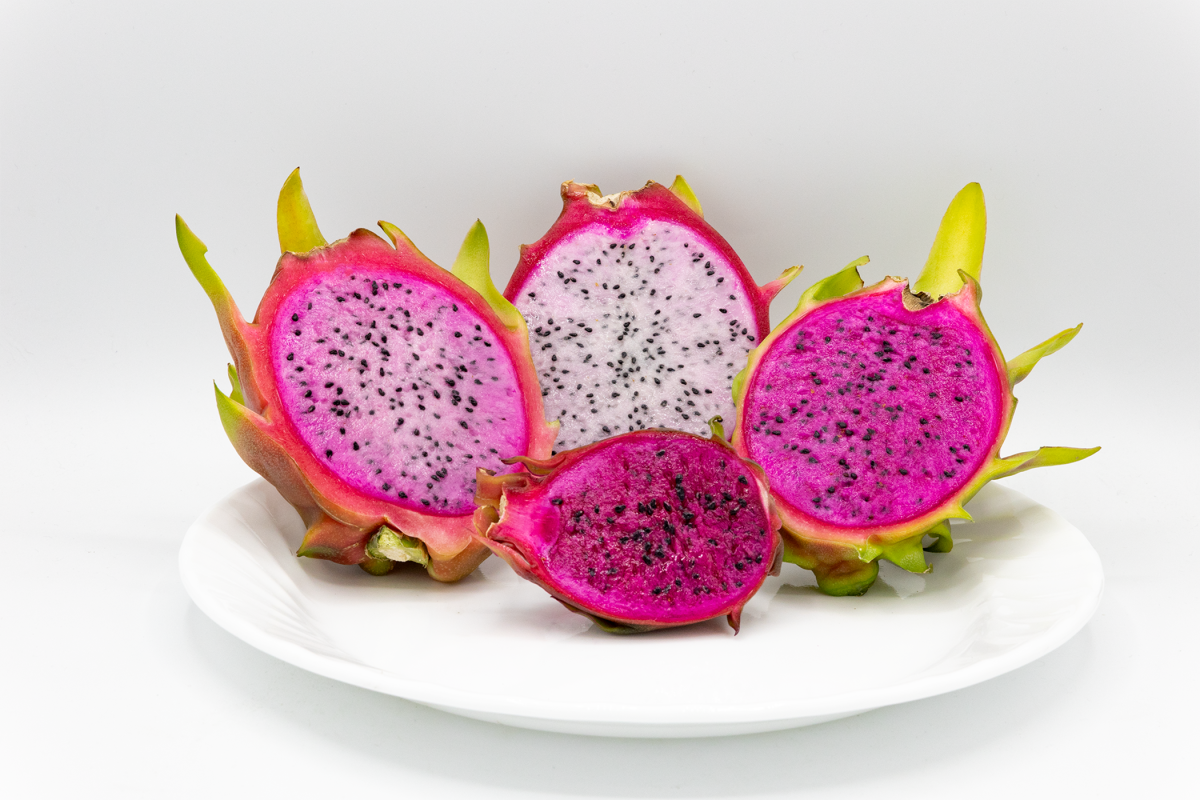 Varieties of dragon fruit can have some incredibly vibrant colors.