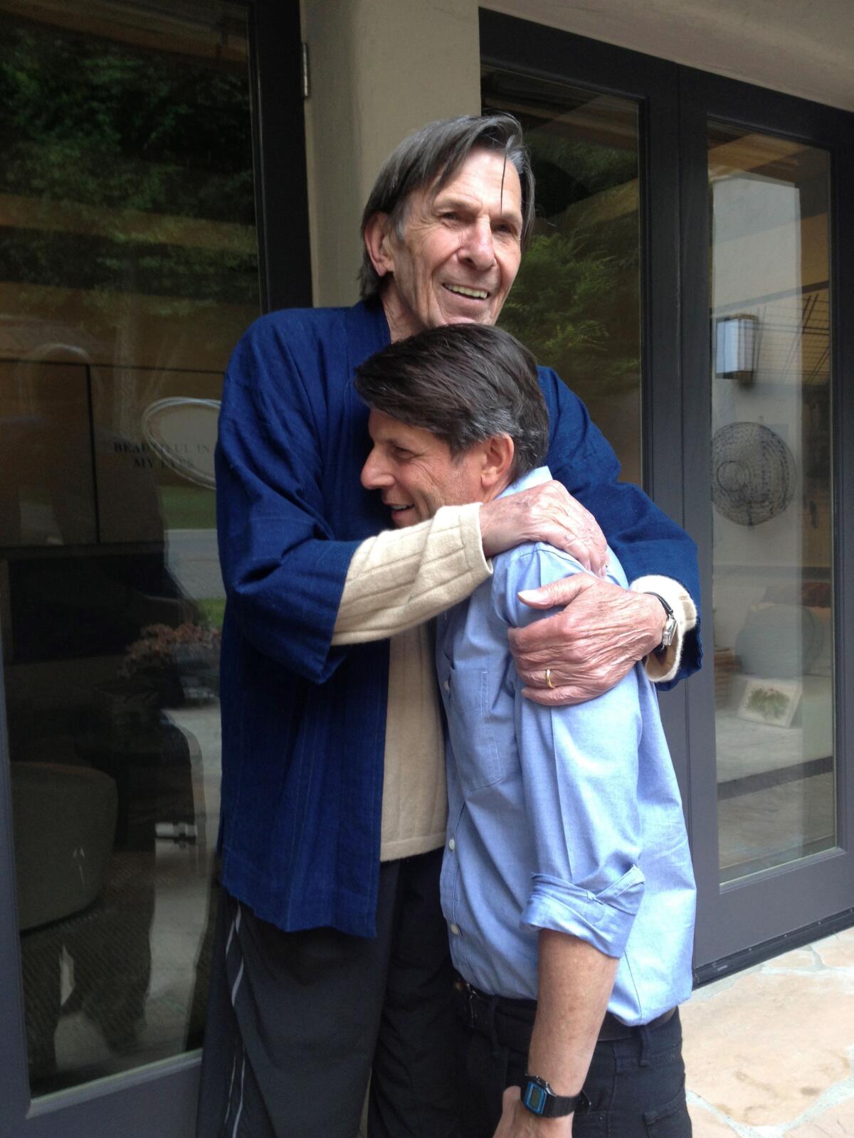 Leonard and Adam Nimoy. "Loving Leonard is very complicated," Adam Nimoy said.