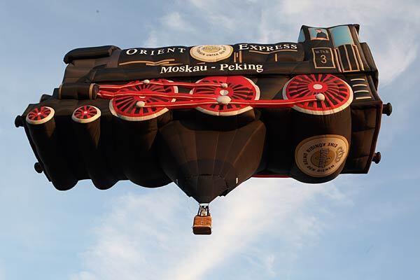 The "Orient Express." The Warsteiner International Hot Air Balloon Show is sponsored by Warsteiner Brewery in Germany.