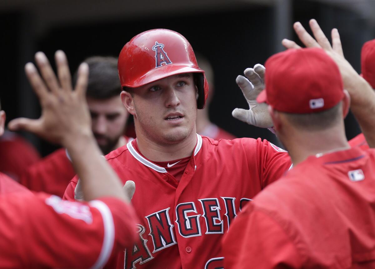 Although considered the best player in baseball, Angels center fielder Mike Trout isn't a shoo-in for the MVP award.