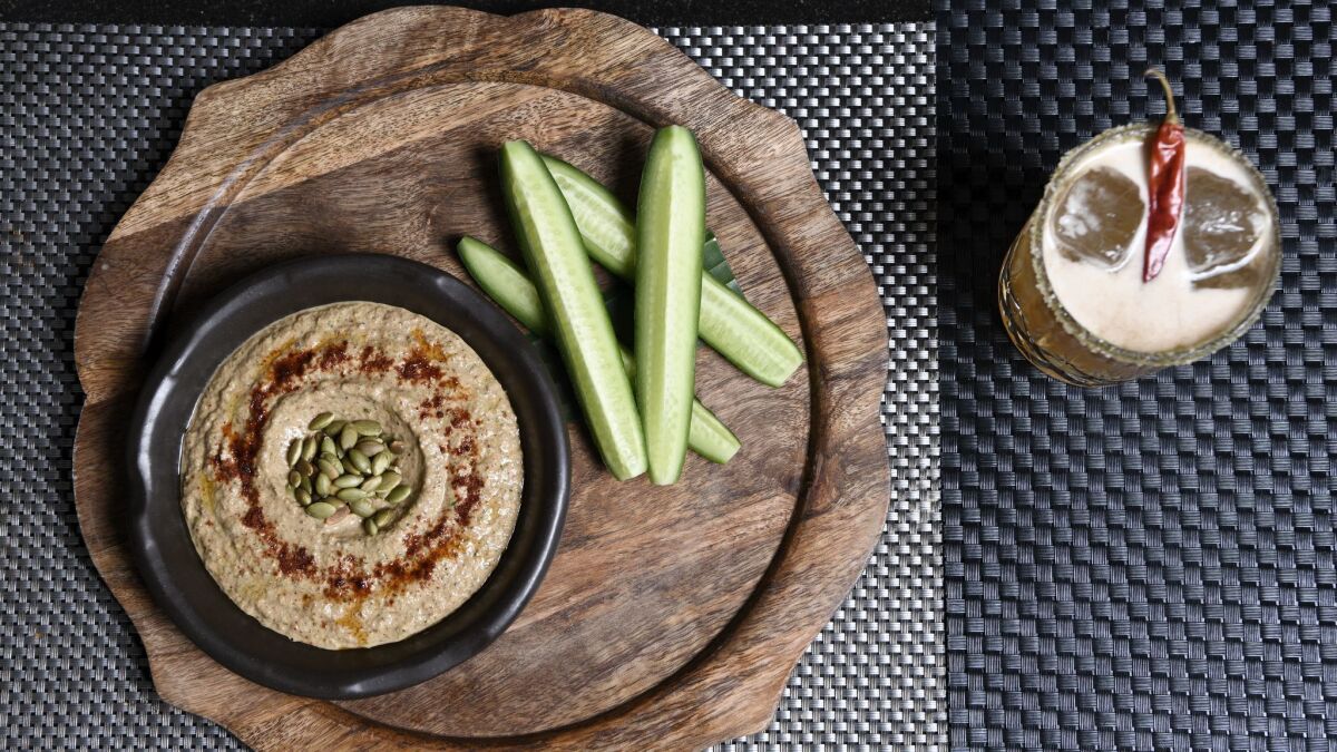 Start your meal at Chaak with sikil p'ak, a traditional Yucatecan pumpkin seed dip